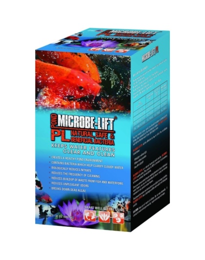 Microbe Lift PL Beneficial Bacteria for Ponds - 32 oz (Treats 11,356 Gallons)