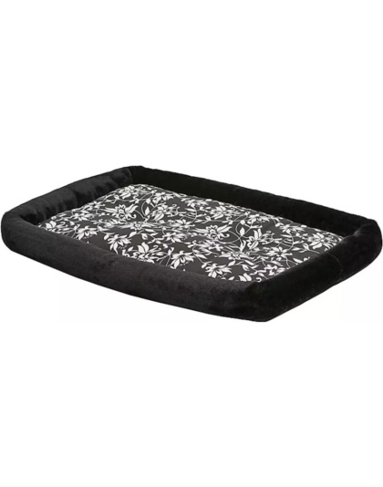 MidWest Quiet Time Bolster Bed Floral for Dogs - Medium - 1 count