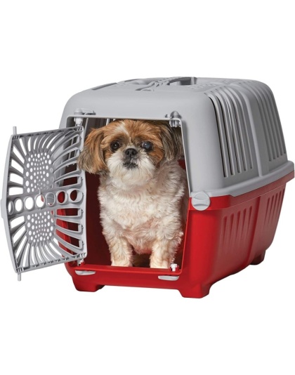 MidWest Spree Plastic Door Travel Carrier Red Pet Kennel - Small - 1 count