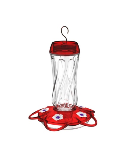 More Birds Orion Glass Hummingbird Feeder - 16 oz capacity