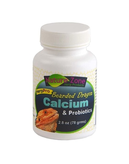 Nature Zone Herp Pro Bearded Dragon Calcium and Probiotics - 2.8 oz