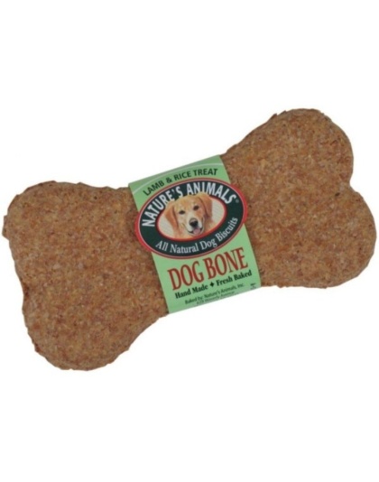 Natures Animals All Natural Dog Bone - Lamb & Rice Flavor - 24 Pack