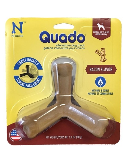 N-Bone Quado Dog Treat Bacon Flavor Average Joe - 1 count