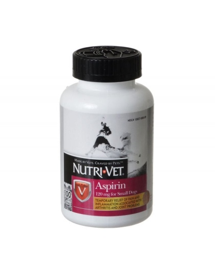 Nutri-Vet Aspirin for Dogs - Small Dogs under 50 lbs - 100 Count (120 mg)