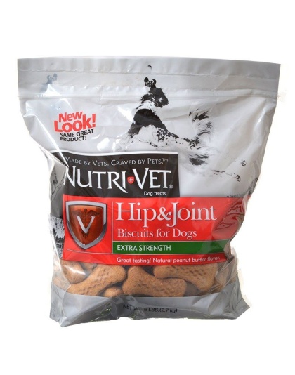 Nutri-Vet Hip & Joint Biscuits for Dogs - Extra Strength - 6 lbs