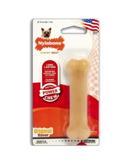Nylabone Dura Chew Dog Bone - Original Flavor - Petite (1 Pack)