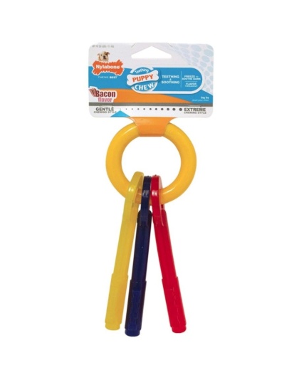 Nylabone Puppy Chew Teething Keys Chew Toy - Small (For Dogs up to 25 lbs)