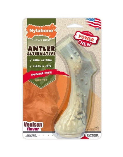 Nylabone Power Chew Antler Alternative Venison Flavor - Large - 1 count