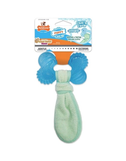Nylabone Puppy Chew Peanut Butter Chill N Chew Bone - Regular - 1 count