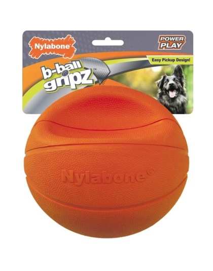 Nylabone Power Play B-Ball Grips Basketball Large 6.5" Dog Toy - 1 count