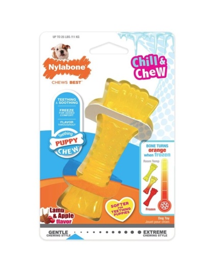 Nylabone Puppy Chew Color Changing Chill N Chew Bone - Mini Souper - 1 count