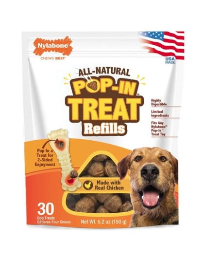Nylabone Pop-In Treat Refills for Power Chew Treat Toy Combo - 30 count