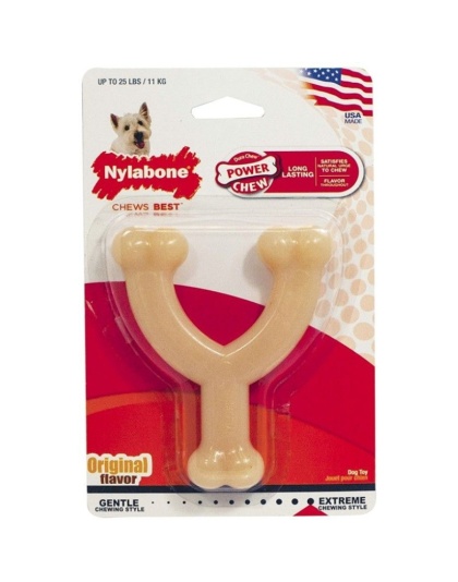 Nylabone Dura Chew Wishbone - Original Flavor - Regular - For Dogs up to 50 lbs