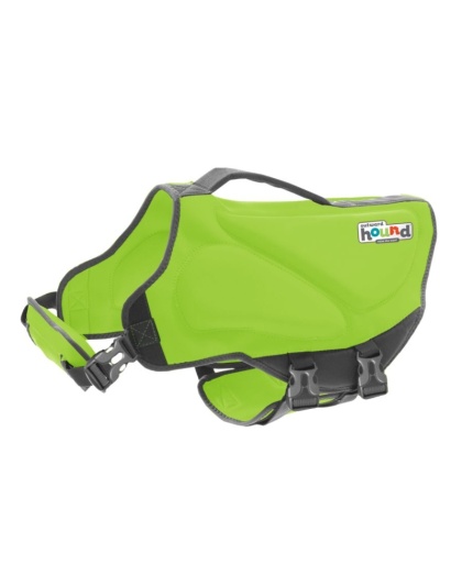 Outward Hound Dawson Swim Green Dog Life Jacket - Medium girth 21-27"