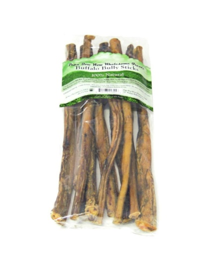 Papa Bow Wow Buffalo Bully Sticks - 12" Long - 1 lb