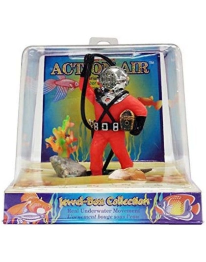 Penn Plax Action Air - Diver with Hose - 4.5" Tall