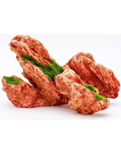Penn Plax Aqua-Floras Red Rock Aquarium Ornament - 1 count