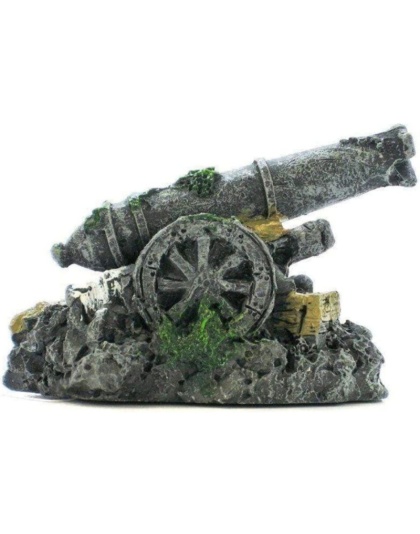 Penn Plax Mini Cannon Aquarium Decor - Mini Cannon Decor