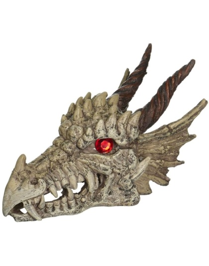 Penn Plax Gazer Dragon Skull Aquarium Ornament - 5"L x 8"W x 5.5"H