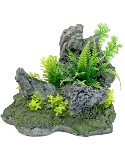 Penn Plax Deco-Replicas Instant Aquascape Grey Rock Ornament - 1 count