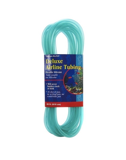 Penn Plax Delux Airline Tubing - Silicone - 20' Long x 3/16" Diameter