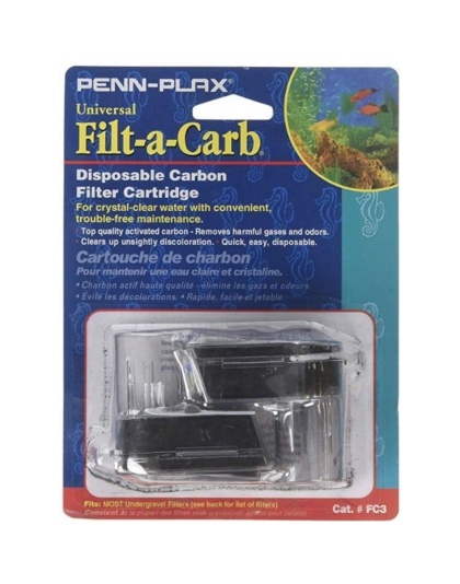 Penn Plax Filt-a-Carb Universal Carbon Undergravel Filter Cartridge - 2 count