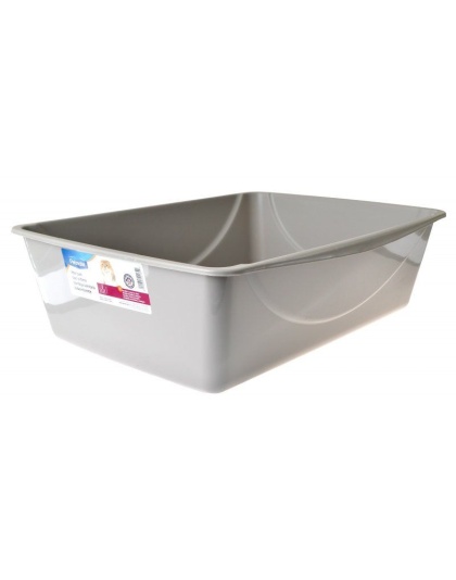 Petmate Litter Pan - Gray - Jumbo (22.3in.L x 16.8W x 6.8in.H)