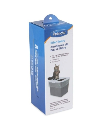 Petmate Top Entry Litter Pan Liners - 8 count