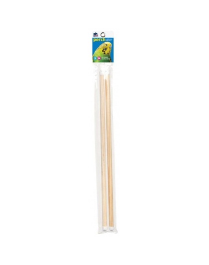 Prevue Birdie Basics Perch - Small/Medium Birds - 16in.L x 7/16in.W - 2 Pack