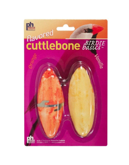 Prevue Birdie Basics Flavored Cuttlebone Orange and Vanilla Small 4in. Long - 2 count