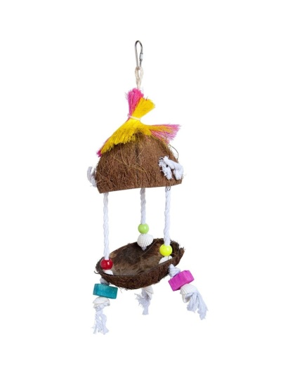 Prevue Tropical Teasers Tiki Hut Bird Toy - 1 count