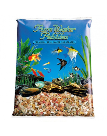 Pure Water Pebbles Aquarium Gravel - Cumberland River Gems - 5 lbs (6.3-9.5 mm Grain)