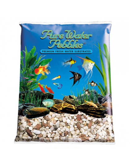 Pure Water Pebbles Aquarium Gravel - Custom Blend - 5 lbs (6.3-9.5 mm Grain)