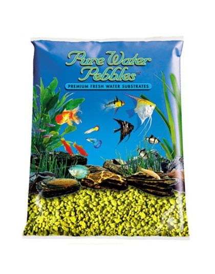 Pure Water Pebbles Aquarium Gravel - Daffodil - 5 lbs (3.1-6.3 mm Grain)