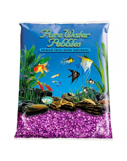 Pure Water Pebbles Aquarium Gravel - Purple Passion - 5 lbs (3.1-6.3 mm Grain)