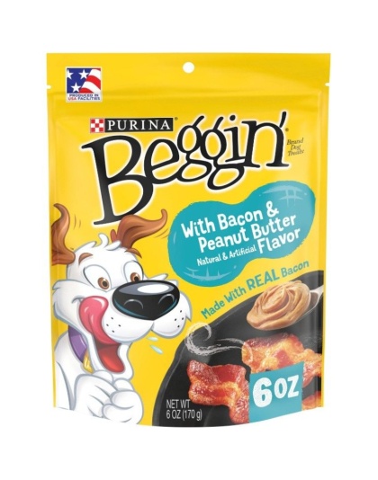 Purina Beggin' Strips Bacon and Peanut Butter Flavor - 6 oz