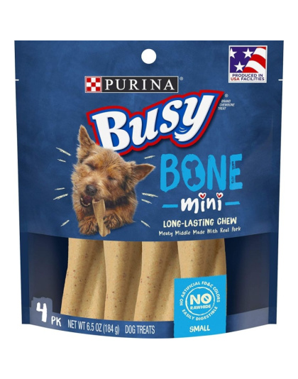 Purina Busy Bone Real Meat Dog Treats Mini - 6.5 oz