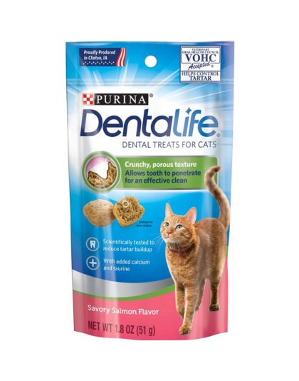 Purina DentaLife Dental Treats for Cats Salmon - 1.8 oz