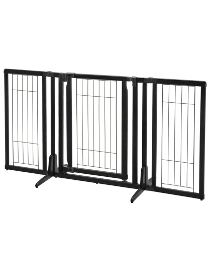 Richel Premium Plus Freestanding Pet Gate - Black