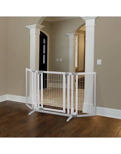 Richel Premium Plus Freestanding Pet Gate - Origami White