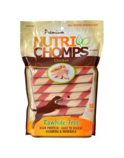 Premium Nutri Chomps Chicken Wrapped Twists - 15 Count