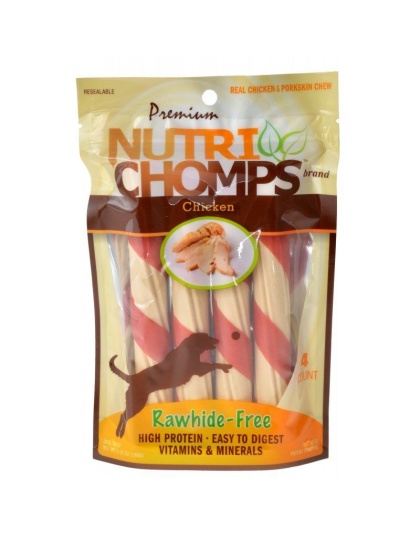 Premium Nutri Chomps Chicken Wrapped Twists - 4 Count