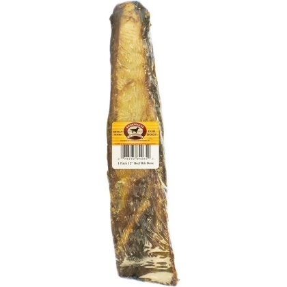 Smokehouse Treats Rib Bone - 12" Long (1 Pack)