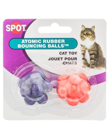 Spot Spotnips Atomic Bouncing Balls Cat Toys - 2 Pack