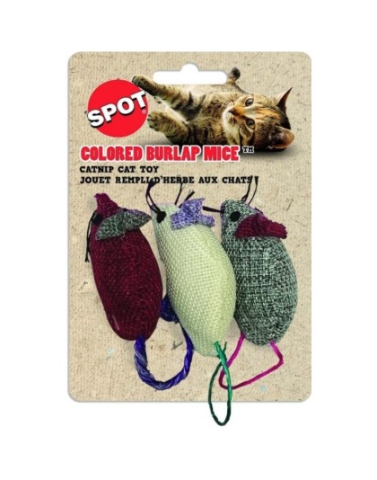 Spot Spotnips Colored Catnip Assorted Toys - 3 Pack