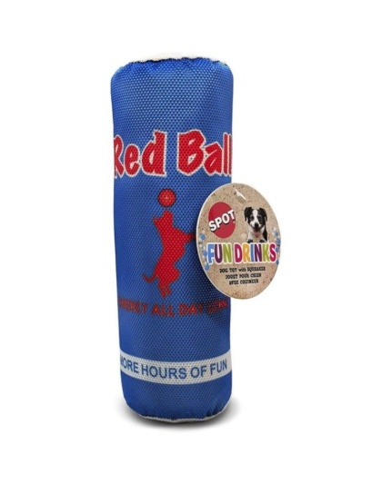 Spot Fun Drink Red Ball Plush Dog Toy - 1 count