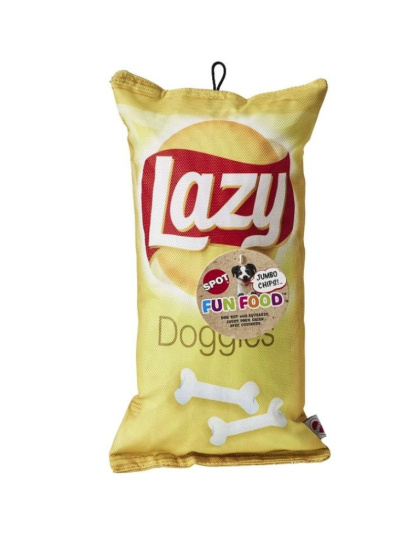 Spot Fun Food Lazy Doggie Chips Plush Dog Toy - 1 count