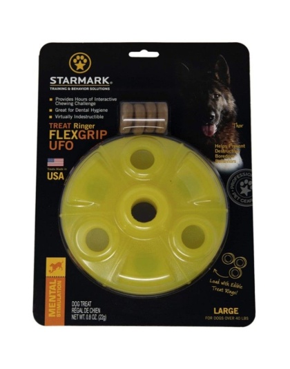 Starmark Flexgrip Ringer UFO Treat Toy Large - 1 count