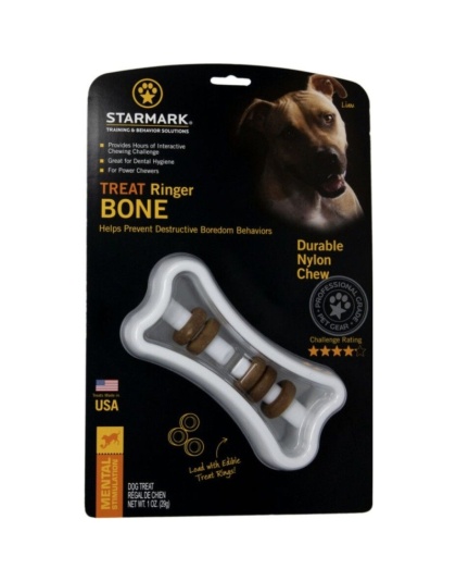 Starmark Ringer Bone Treat Toy - 1 count