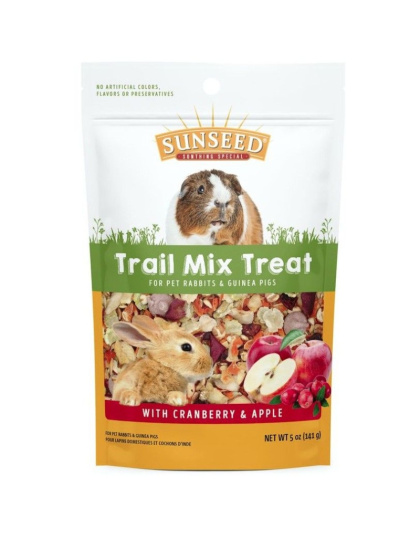 Sunseed Trail Mix Treat with Cranberry and Apple for Rabbits and Guinea Pigs - 5 oz